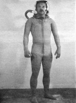  tight-fitting space suit