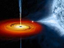 Huge Star Collides With A Small Black Hole