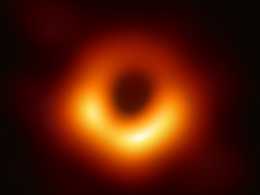 Image Of A Black Hole at the core of M87 galaxy