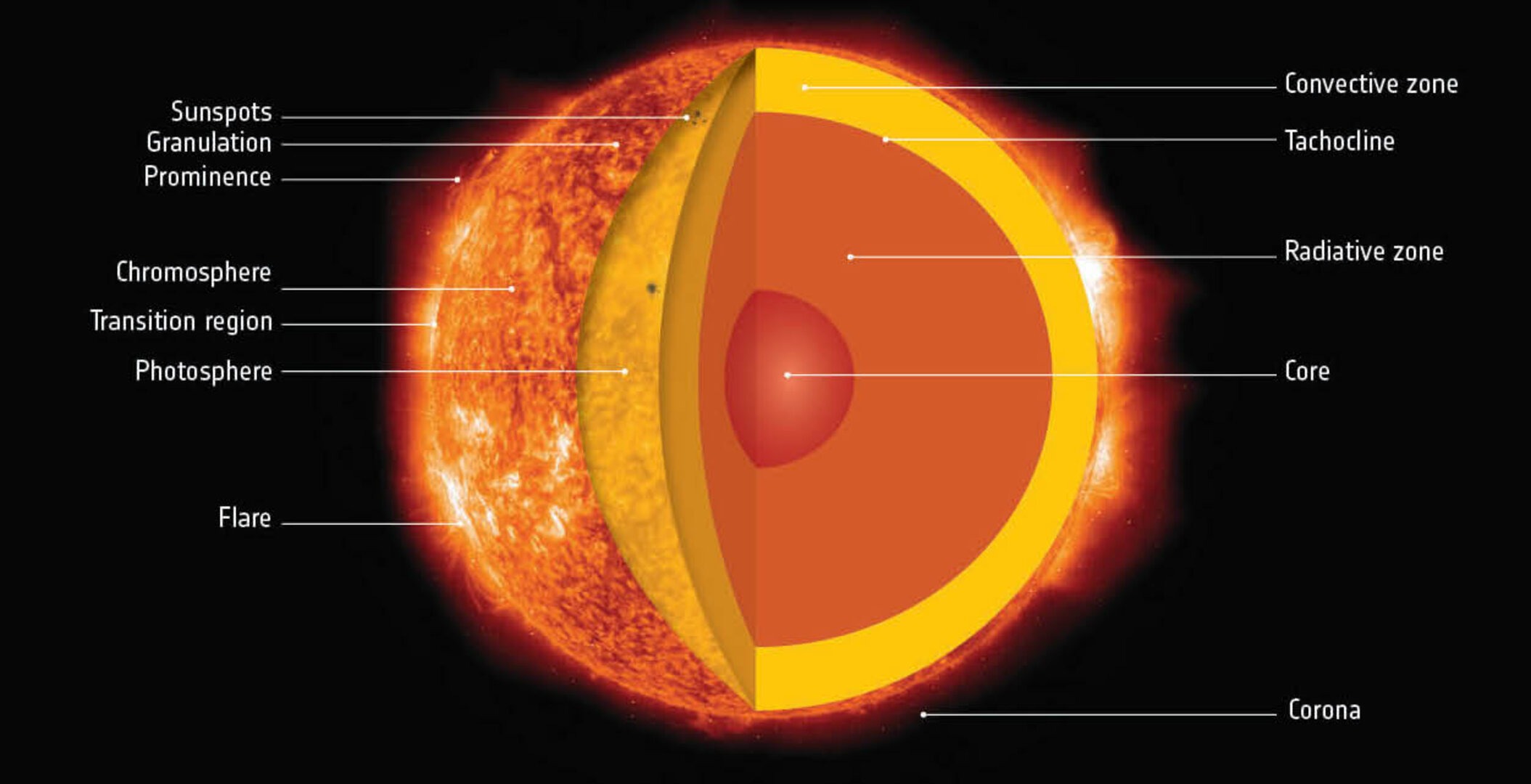 Sun Made Of Light Elements