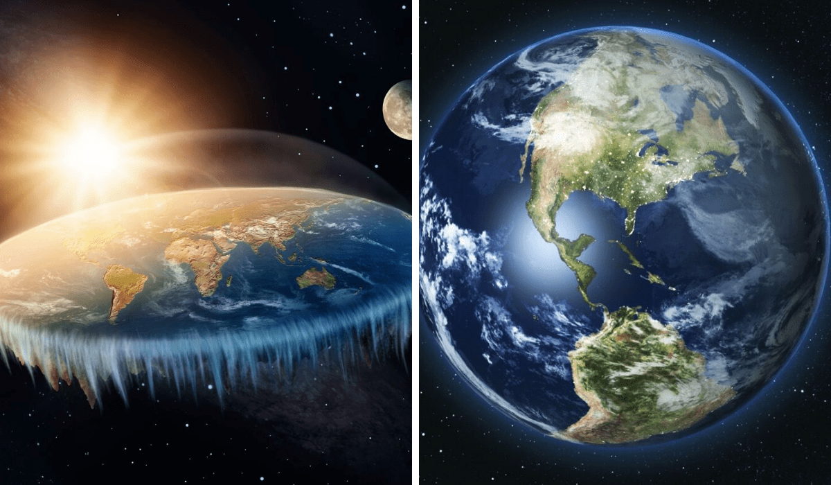 Earth Is Both Flat And Sphere
