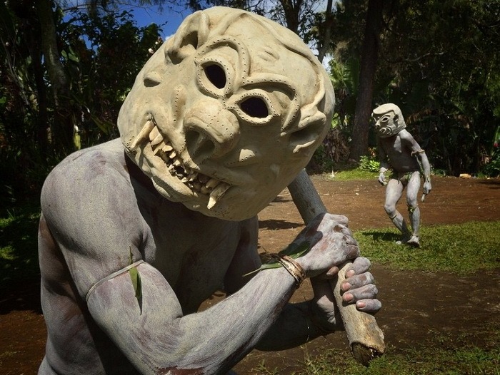 Ritual masks Of Asaro Mudmen