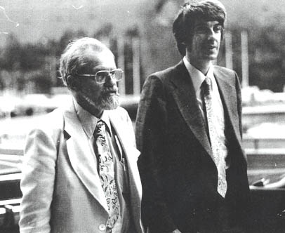 Dr. Jacques Vallée with Dr. Allen. J Hynek