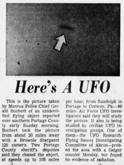 ohio ufo case 1966