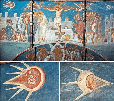 The Crucifixion ufo painting
