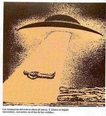 Ilustração do encontro alienígena de Dionisio Llanca1